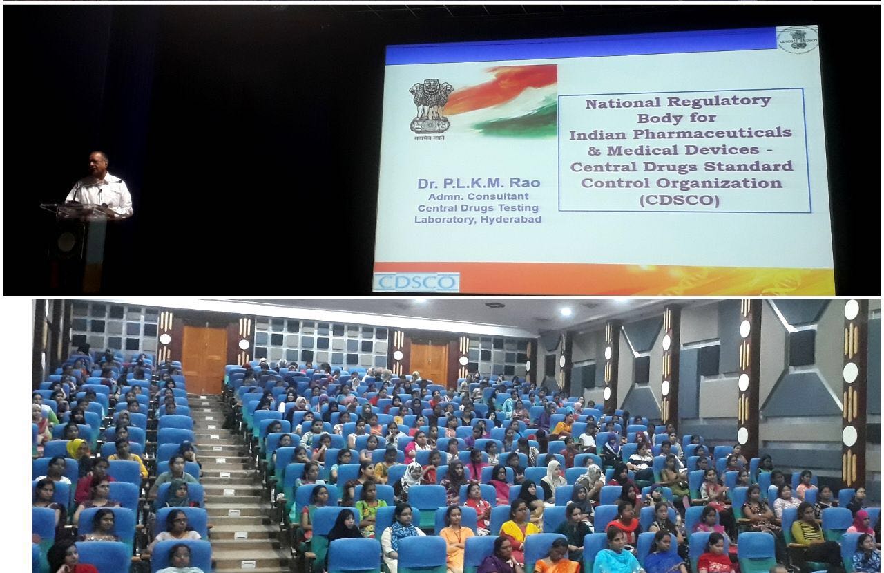 Seminar on 'The Importance of Regulatory Affairs - CDSCO by Dr. PLKM Rao, Admin Consultant, Central Drug Testing Laboratory'